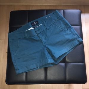 Teal Chino Shorts